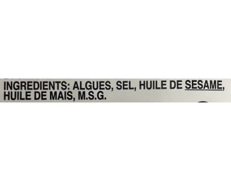 ALGUE ASSAISONNEE SECHEE 3 P.