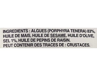 ALGUE ASSAISONNEE SECHEE 4 P.