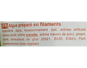 ALGUE EN FILAMENT SECHEE