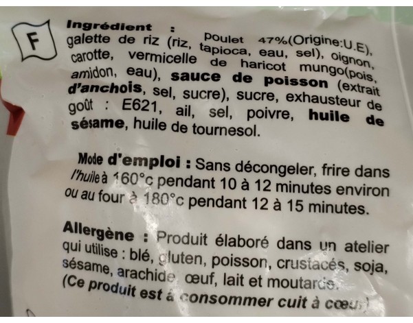 PATE IMPERIAL AU POULET 20 P. ****