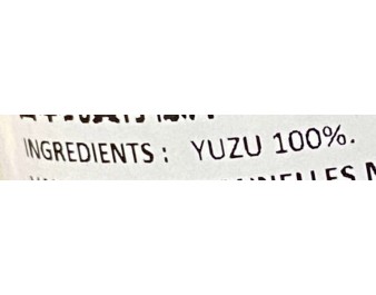 JUS DE YUZU 100 %