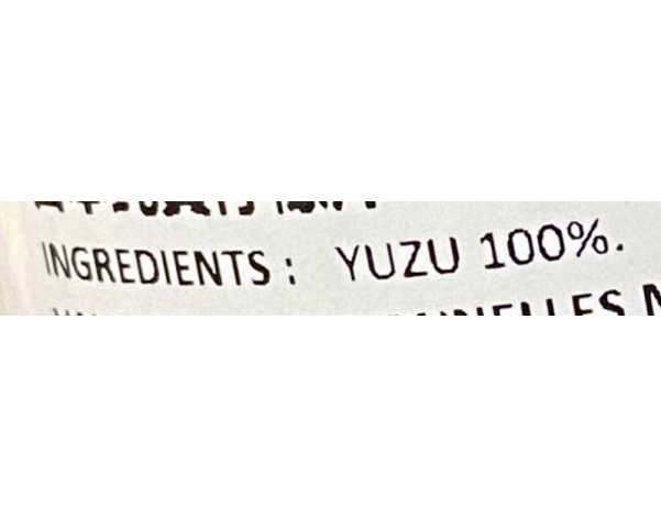 JUS DE YUZU 100 %