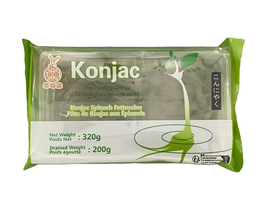 KONJAC EN PATES AUX EPINARDS