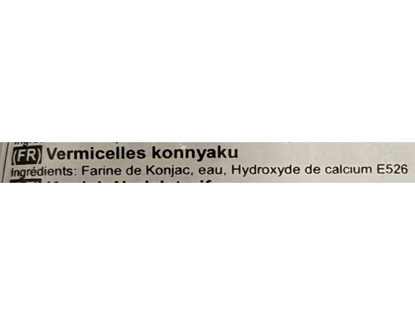 KONNYAKU EN FILAMENTS PELOTES