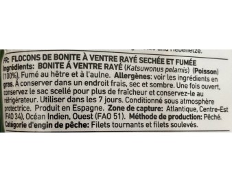 POISSON BONITE RAPE SECHE