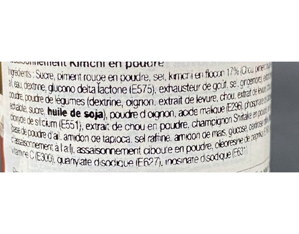 POUDRE ASSAISONNEMENT KIMCHI