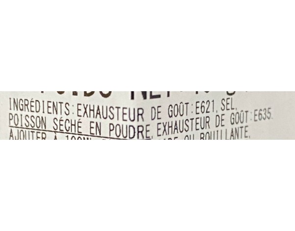 POUDRE ASSAISONNEMENT POUR SOUPE DASHI