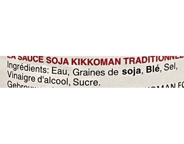 SAUCE DE SOJA LEGERE