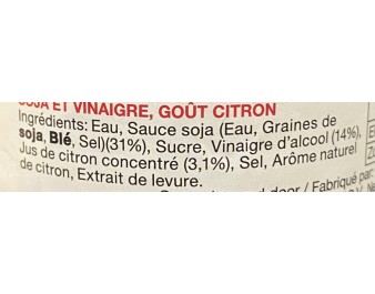SAUCE DE SOJA PONZU CITRUS