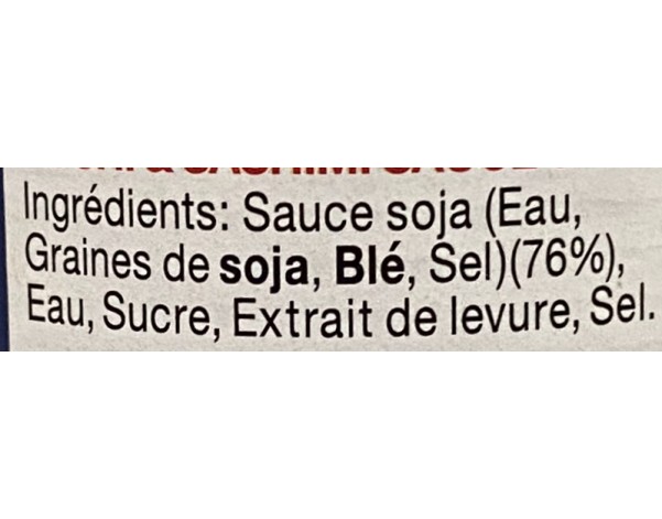 SAUCE DE SOJA POUR SUSHI ET SASHIMI