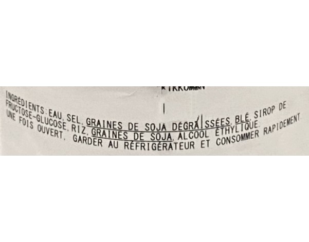 SAUCE DE SOJA USUKUCHI SHOYU