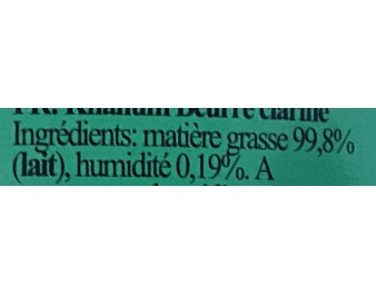 BEURRE GHEE