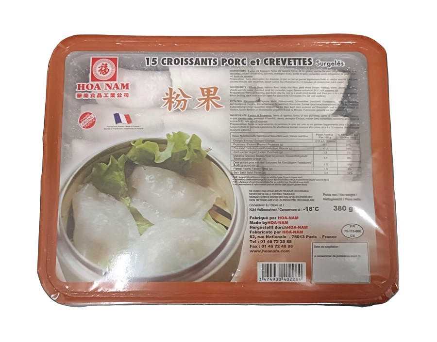 CROISSANT AU PORC ET CREVETTES 15 P. ****
