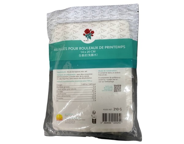 FEUILLE POUR ROULEAUX DE PRINTEMPS