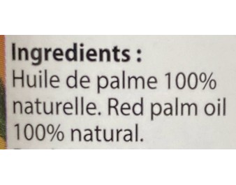 HUILE DE PALME ROUGE
