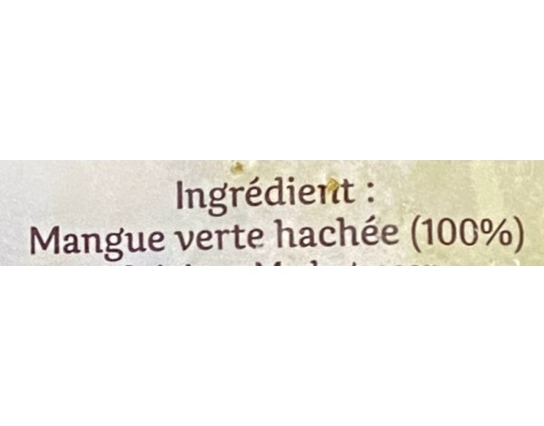 MANGUE VERTE ****