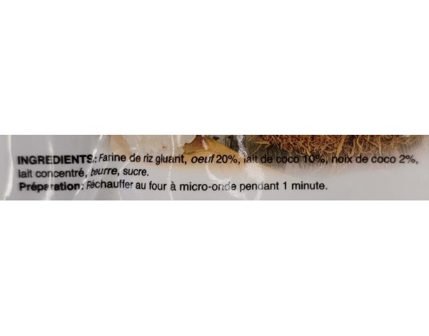 PERLE DE COCO CREME D’OEUF 8 P. ****