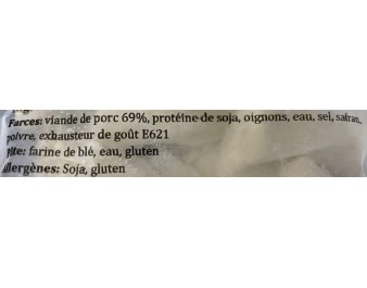 SAMOUSSAS AU PORC 20 P. ****