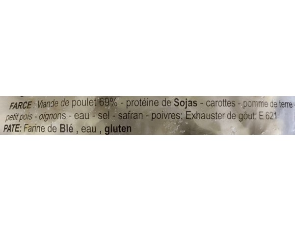SAMOUSSAS AU POULET 20 P. ****