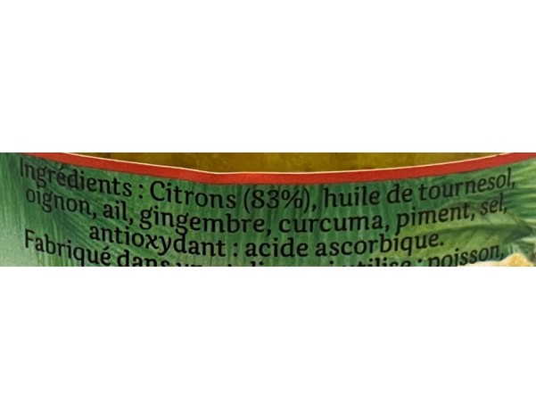 ACHARDS DE CITRON