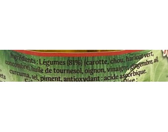 ACHARDS DE LEGUMES