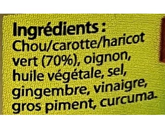 ACHARDS DE LEGUMES