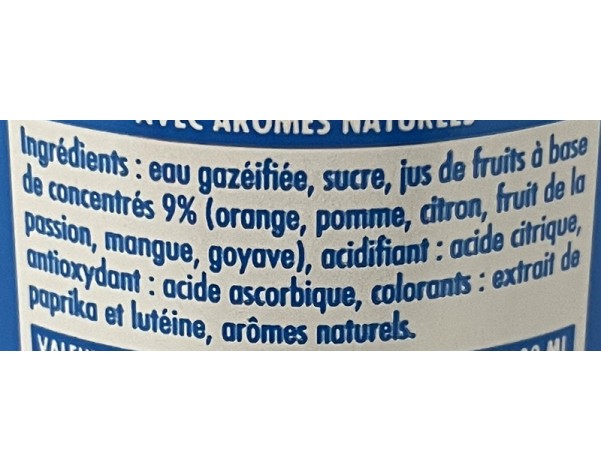 BOISSON AUX FRUITS TROPICAL