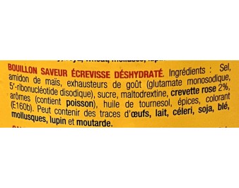 BOUILLON AROME ECREVISSE HALAL
