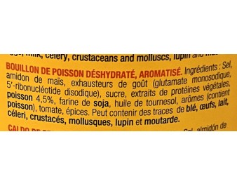 BOUILLON AROME POISSON HALAL