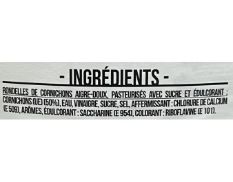 CONCOMBRE MARINE EN TRANCHE