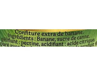 CONFITURE A LA BANANE