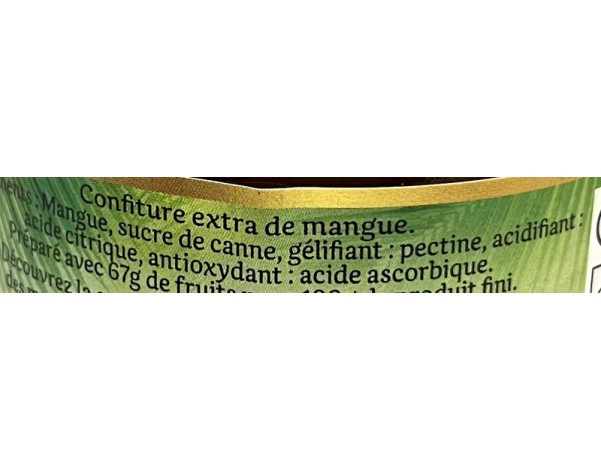 CONFITURE A LA MANGUE
