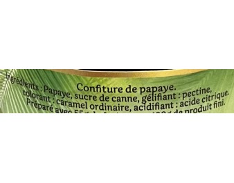 CONFITURE A LA PAPAYE