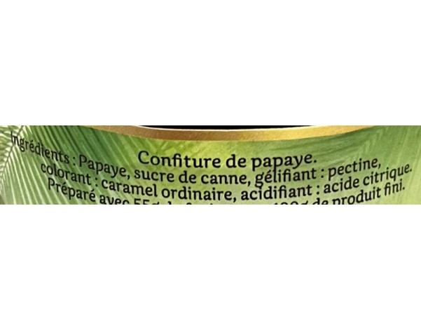 CONFITURE A LA PAPAYE