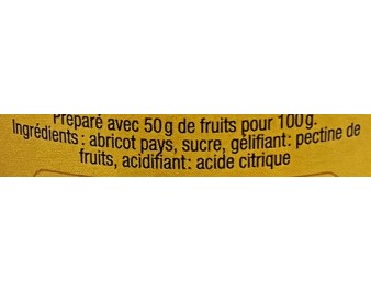CONFITURE ABRICOT