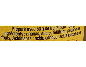 CONFITURE ANANAS