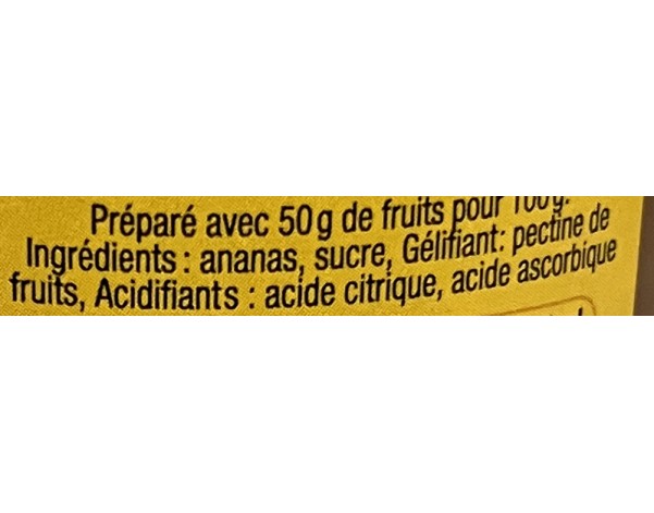 CONFITURE ANANAS