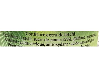 CONFITURE AU LETCHI