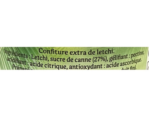 CONFITURE AU LETCHI