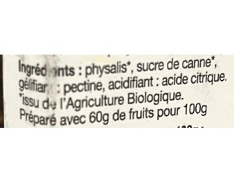 CONFITURE AU POK POK BIO