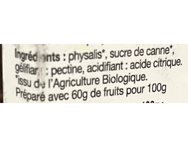 CONFITURE AU POK POK BIO