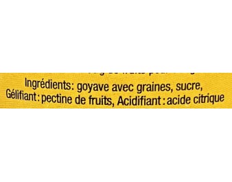 CONFITURE GOYAVE A GRAINE