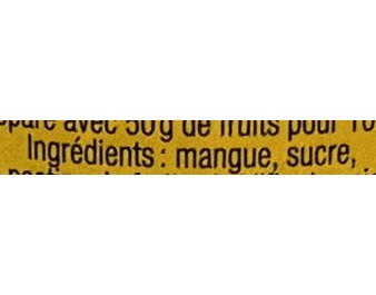 CONFITURE MANGUE