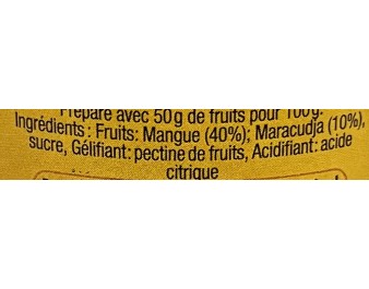 CONFITURE MANGUE PASSION