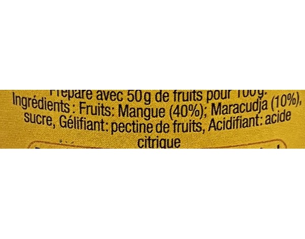 CONFITURE MANGUE PASSION