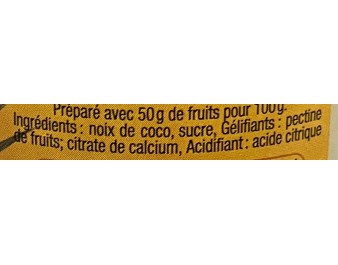 CONFITURE NOIX DE COCO