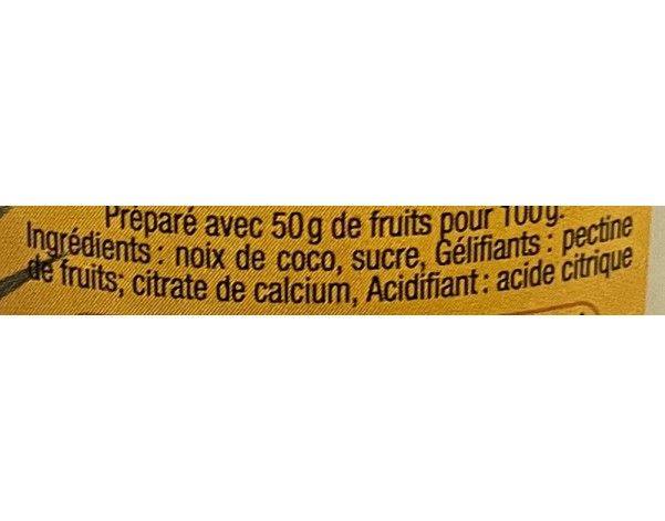 CONFITURE NOIX DE COCO