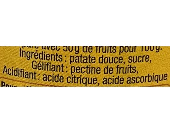 CONFITURE PATATE DOUCE