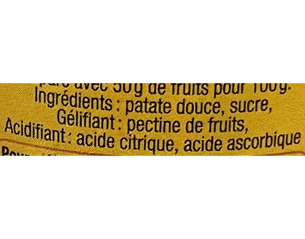 CONFITURE PATATE DOUCE