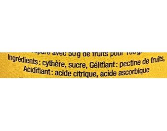 CONFITURE PRUNE DE CYTHERE